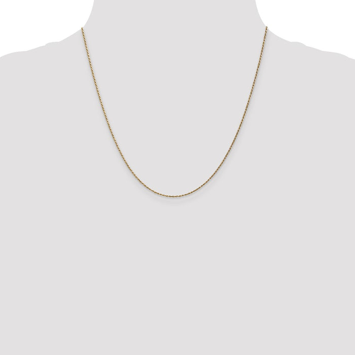 Shop 14K Gold 20-Inch Diamond-Cut Rope Chain - Stylish & Affordable Luxury-4