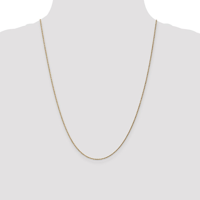 Shop 14K Gold 24-Inch Diamond-Cut Rope Chain, 1.15mm - Stylish & Affordable-4