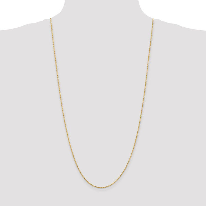 Buy Stylish 14K Gold 30-Inch Diamond-Cut Rope Chain - Affordable Luxury!-4