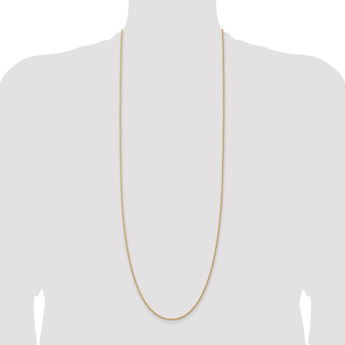 Order 14K Gold 36-Inch 1.5mm Classic Rope Chain - Stylish & Affordable Luxury-4