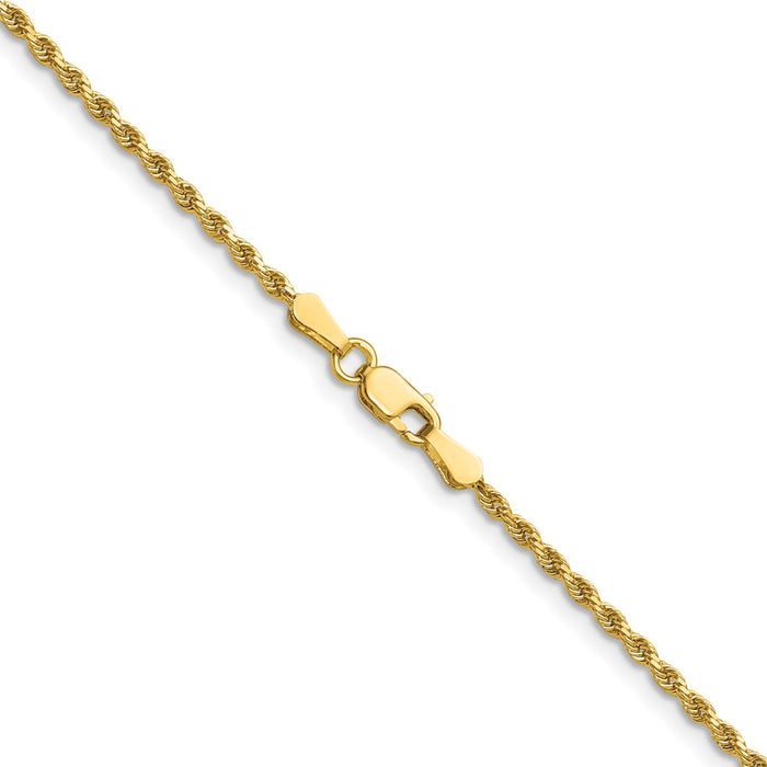 Shop Exclusive 14K Gold 26-Inch 1.75mm Diamond-Cut Rope Chain - Stylish Luxury!-3