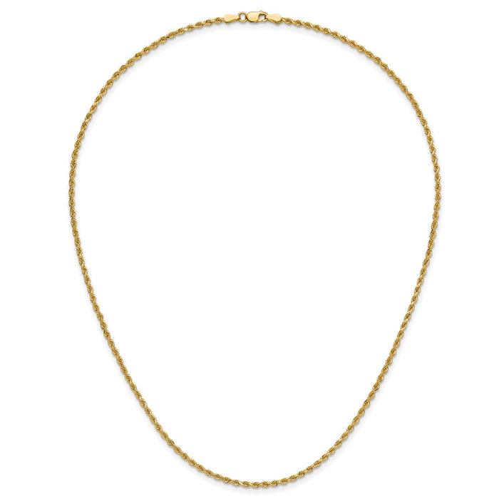 Buy Exclusive 14K Gold 18-Inch 2mm Diamond-Cut Rope Chain - Stylish Value!-5