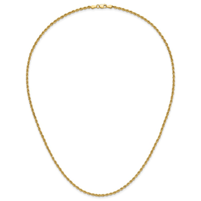 Buy Stylish 14K Gold 20-Inch Diamond-Cut Rope Chain - 2.25mm, Luxury Design-5