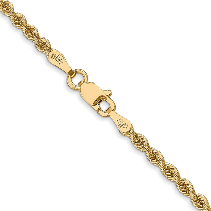Shop Stylish 14K Gold 16-Inch Classic Rope Chain - Affordable Luxury Accessory-3