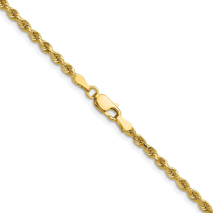 Shop Exclusive 14K Gold 36-Inch Diamond-Cut Rope Chain - Stylish 2.75mm Width-3