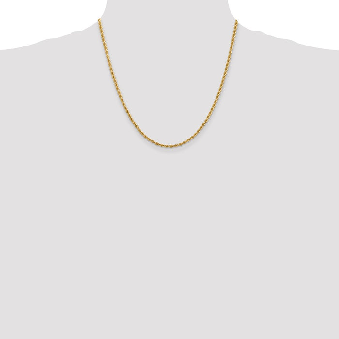Buy 14K Gold 20-Inch Diamond-Cut Rope Chain - Stylish & Affordable Luxury-4