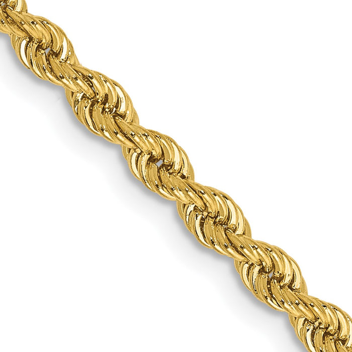 Buy 14K Gold 30-Inch Classic Rope Chain, 2.75mm, Stylish Lobster Clasp-1