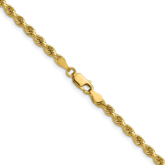 Exclusive 14K Gold 28-Inch Diamond-Cut Rope Chain, 3.25mm Stylish Design-3