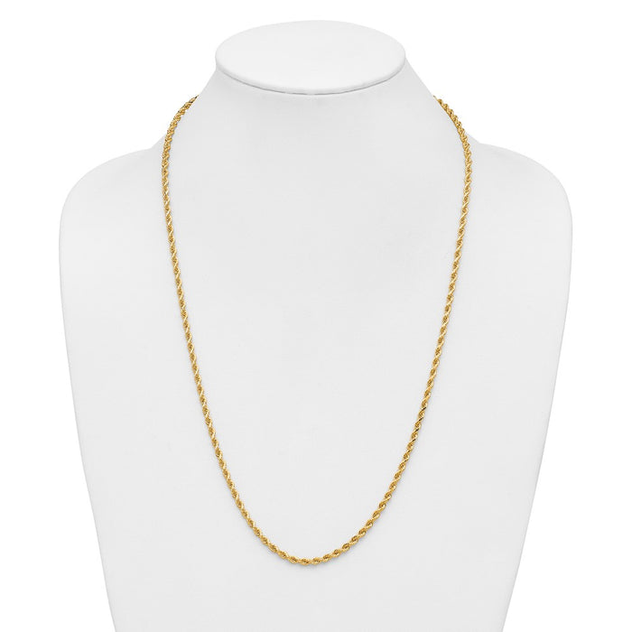 Shop Exclusive 14K Gold 26-Inch Diamond-Cut Rope Chain, 3.25mm Style!-4