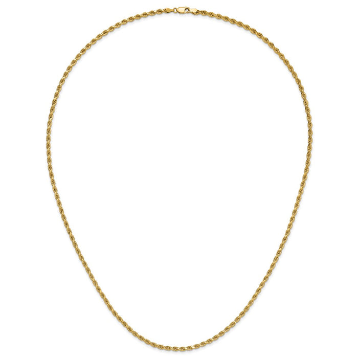 Shop Exclusive 14K Gold 26-Inch Diamond-Cut Rope Chain, 3.25mm Style!-5