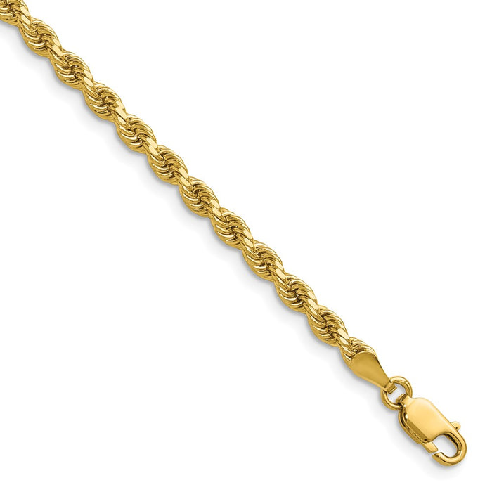 Buy Exclusive 14K Gold 22-Inch Diamond-Cut Rope Chain, 3.25mm Width-1