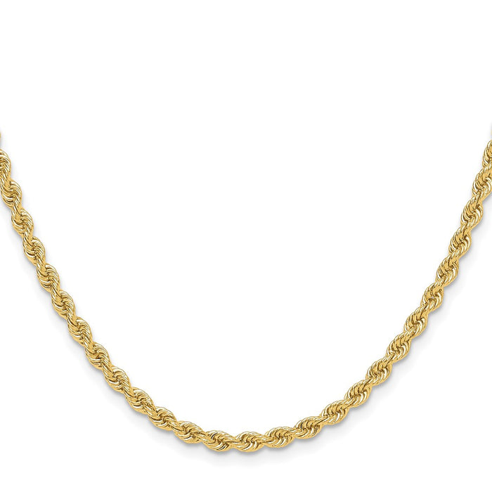 Shop Exclusive 14K Gold 3.3mm Classic Rope Chain - Stylish & Affordable Luxury-2