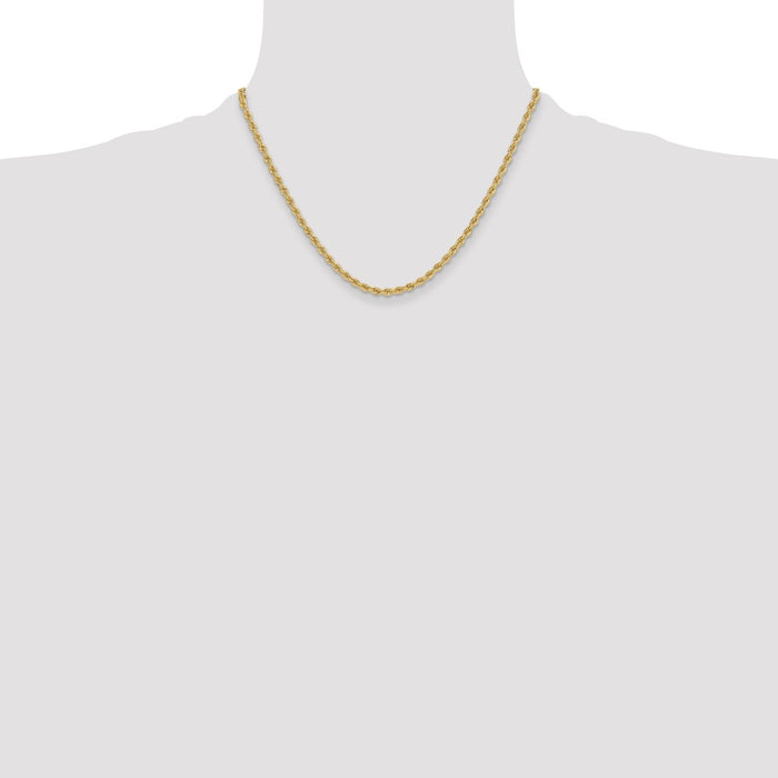 Shop 14K Gold Classic Rope Chain, 3.3mm - Stylish Luxury Jewelry at Affordable Price-4