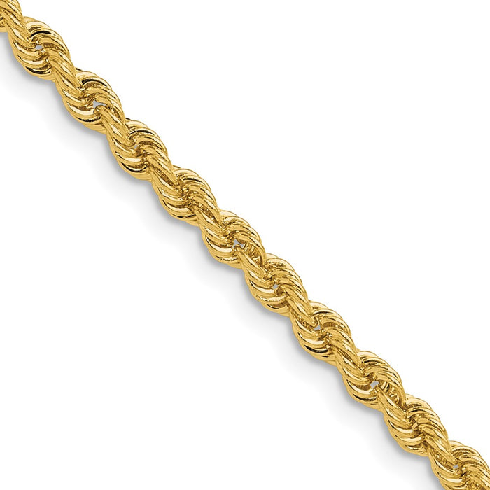 Buy Stylish 14K Gold 3.3mm Classic Rope Chain - Affordable Luxury Jewelry-1