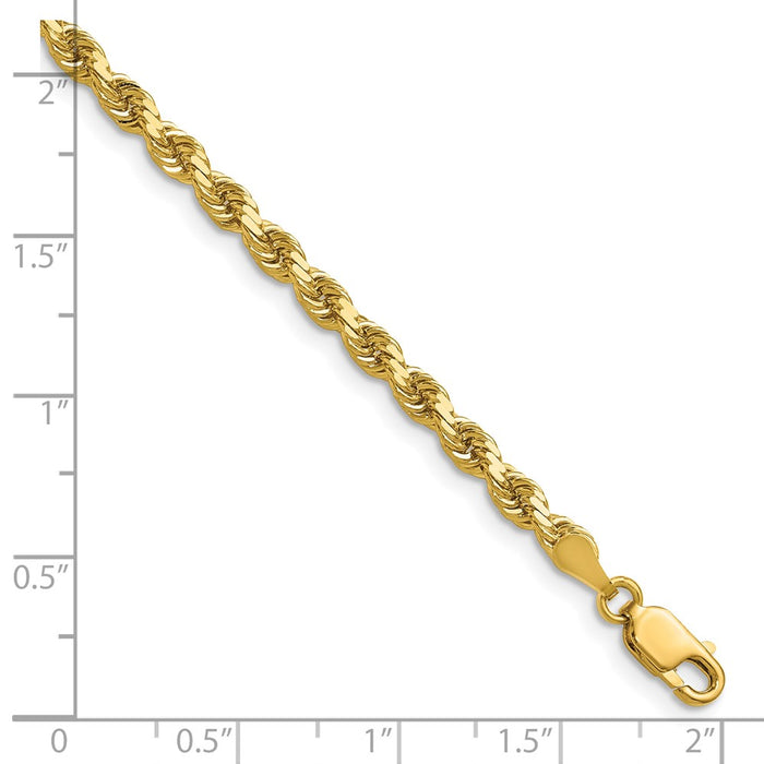 Shop Stylish 14K Gold 24-Inch 3.5mm Diamond-Cut Rope Chain - Luxury Value-5