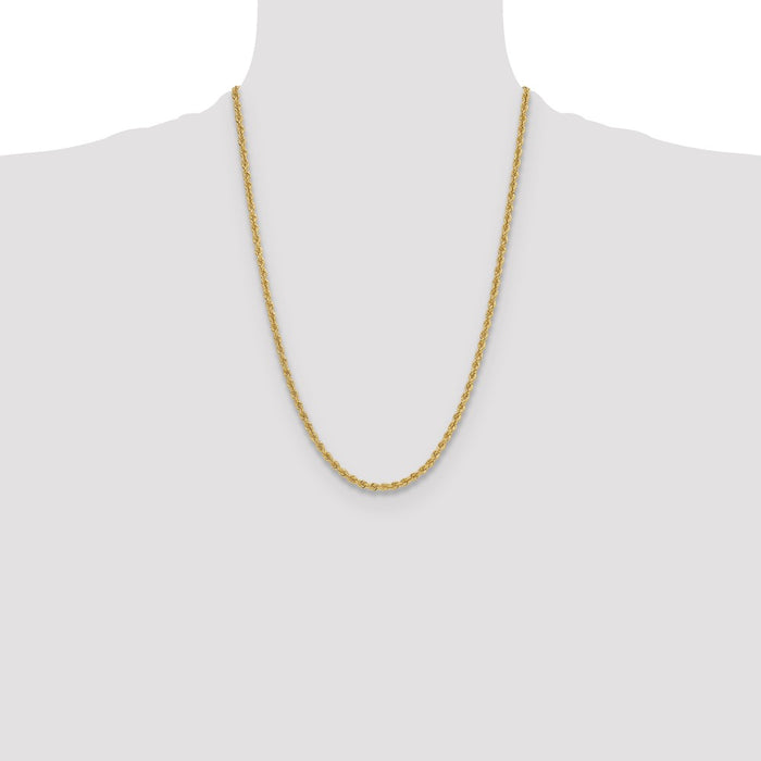 Shop 14K Gold 3.8mm Classic Rope Chain - Stylish Luxury at Affordable Prices-4