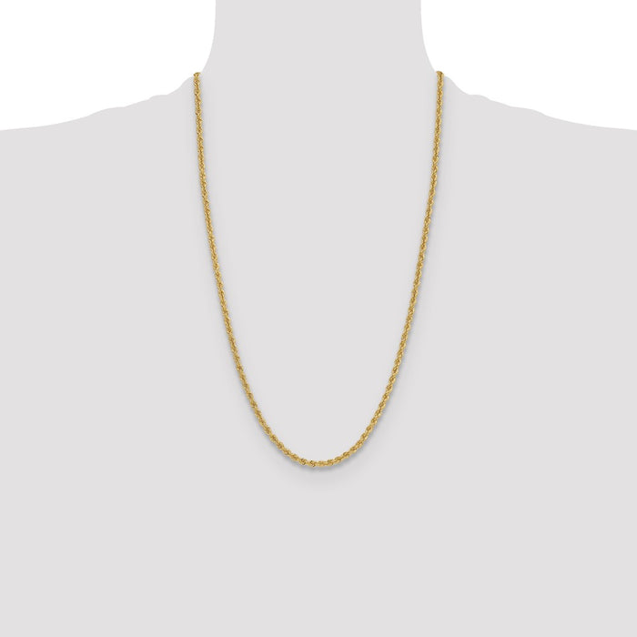 Shop 3.8mm Classic Rope Chain in 14K Gold | Stylish & High-Quality Jewelry-4