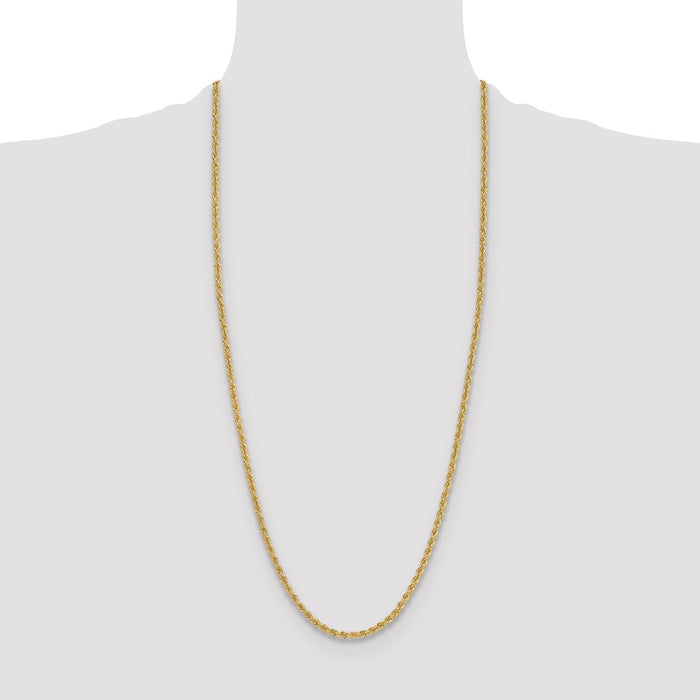 Buy 14K Gold 3.8mm Classic Rope Chain - Stylish Luxury at Discounted Price-4