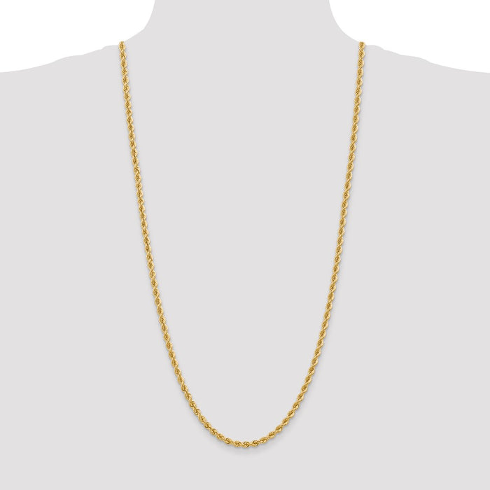 Buy 30-Inch 4mm Classic Rope Chain in 14K Gold - Stylish Luxury Jewelry!-4