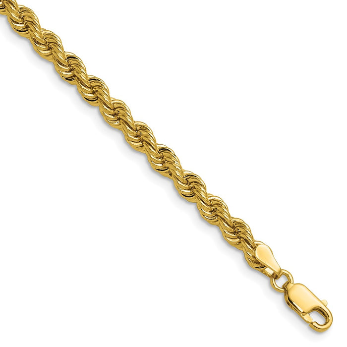 Shop 14K Gold 4.2mm Classic Rope Chain - Stylish Luxury at Affordable Price!-1