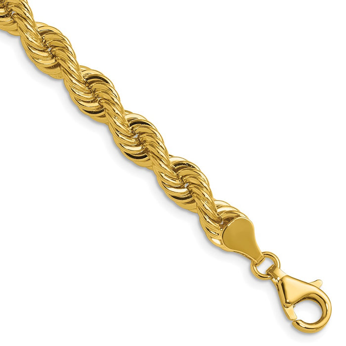 Shop 14K Gold 6.7mm Classic Rope Chain - Stylish Design, Luxury Quality-1