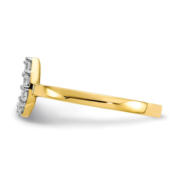 High-Quality 10K Gold Horseshoe Ring - Stylish & Affordable Design-3