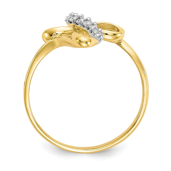 Buy Stylish 10K Gold CZ Cross Ring - Luxury Design, Affordable Price-2