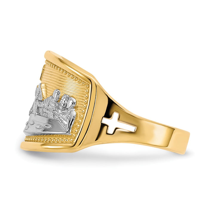 Shop 10K Gold & Rhodium Women's Last Supper Ring - Stylish & Affordable-3