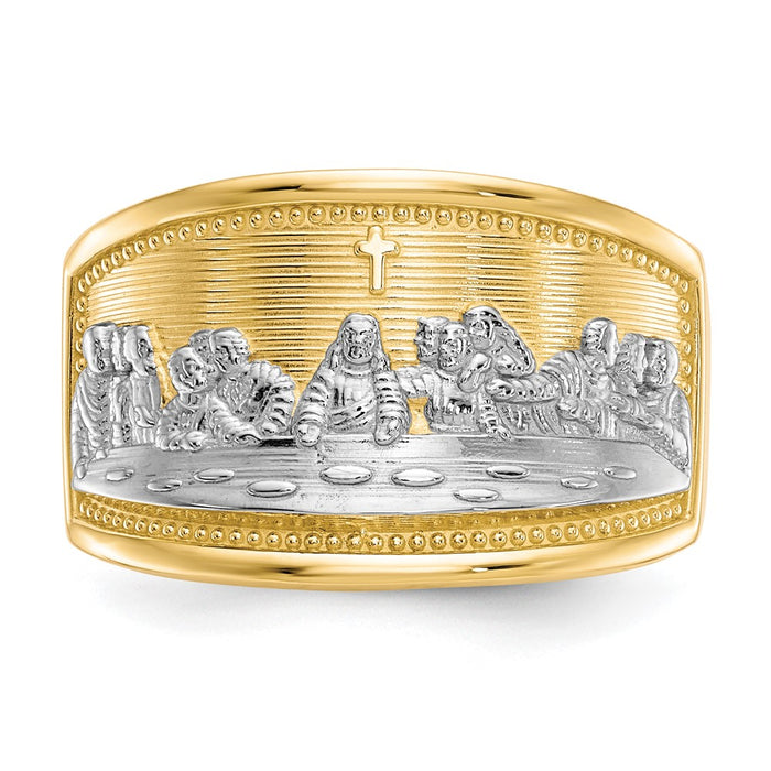 Shop 10K Gold & Rhodium Women's Last Supper Ring - Stylish & Affordable-4