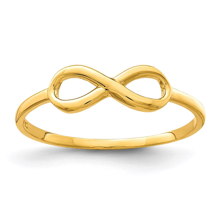 High-Quality 10K Endless Love Infinity Ring - Stylish & Affordable Jewelry-1