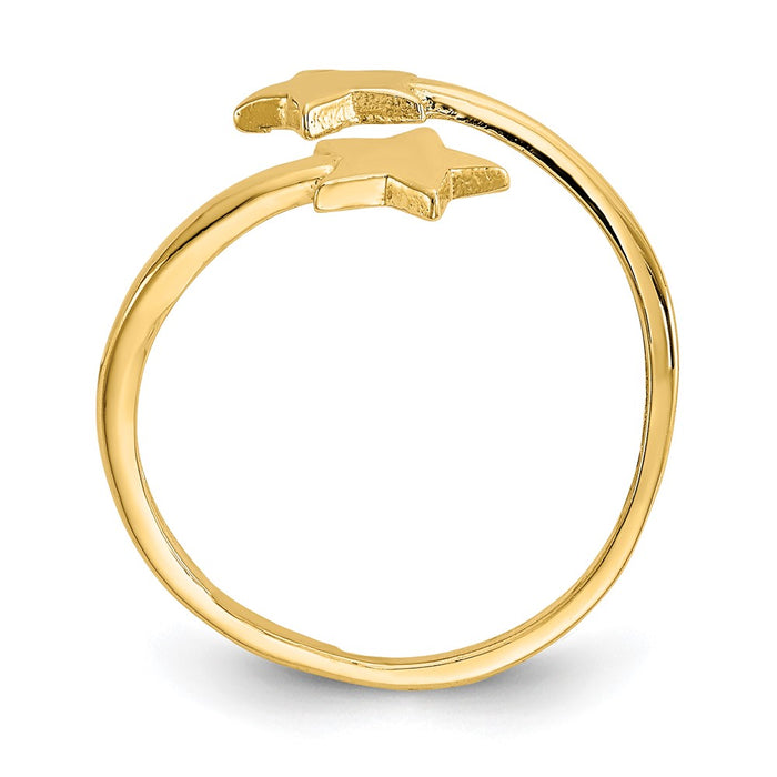 Exclusive 10K Gold Star Toe Ring - Stylish Design, Affordable Luxury-2