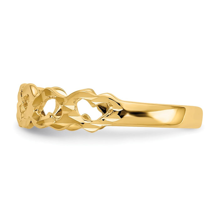 Buy Stylish 10K Gold Heart-Shaped Ring - Exclusive Design, Affordable Luxury-3