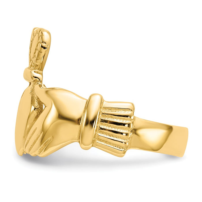 Buy Exclusive 10K Gold Men's Claddagh Ring - Stylish & Affordable Luxury-3