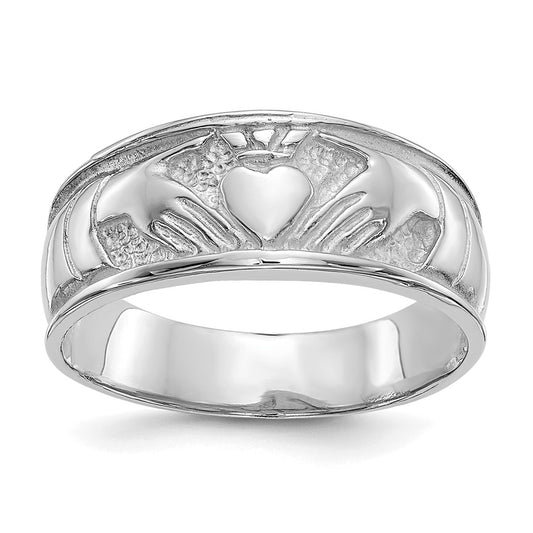 Shop Stylish 10K White Gold Women's Claddagh Ring - Exclusive Design, Affordable Price