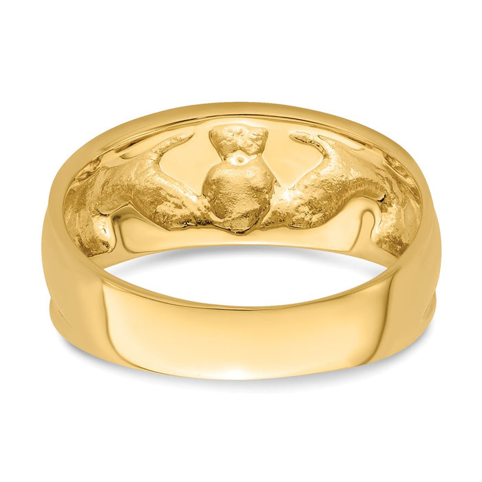 Shop 10K Gold Women's Claddagh Ring - Stylish & Affordable Jewelry Option-5