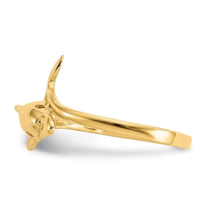 Buy Stylish 10K Gold Dolphin Ring - Exclusive Design, High-Quality Craftsmanship-3
