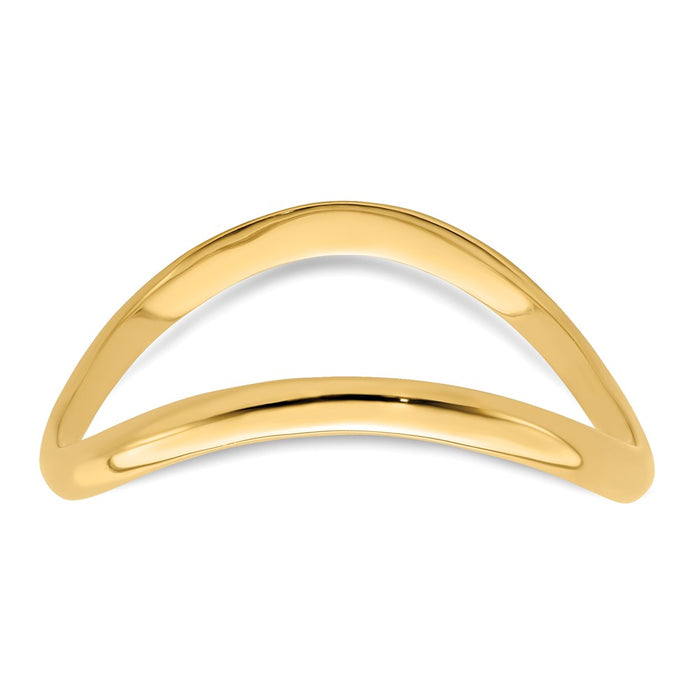 Shop Stylish 10K Gold Wave Design Thumb Ring - Affordable Luxury Accessory-5