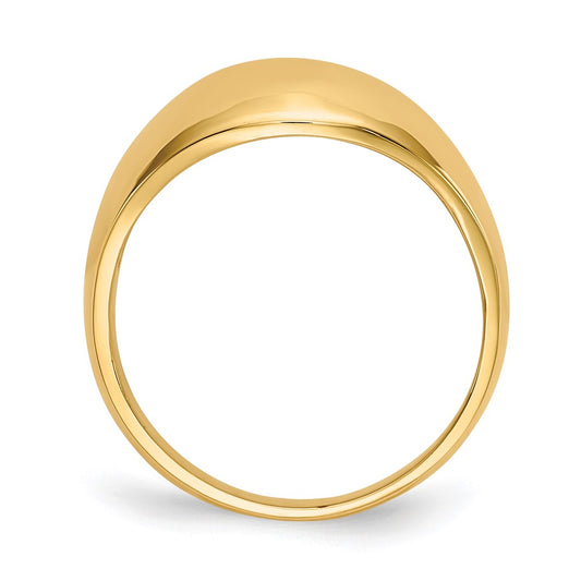 Buy Stylish 10K Gold 10mm Domed Tapered Cigar Band Ring - Luxury Value