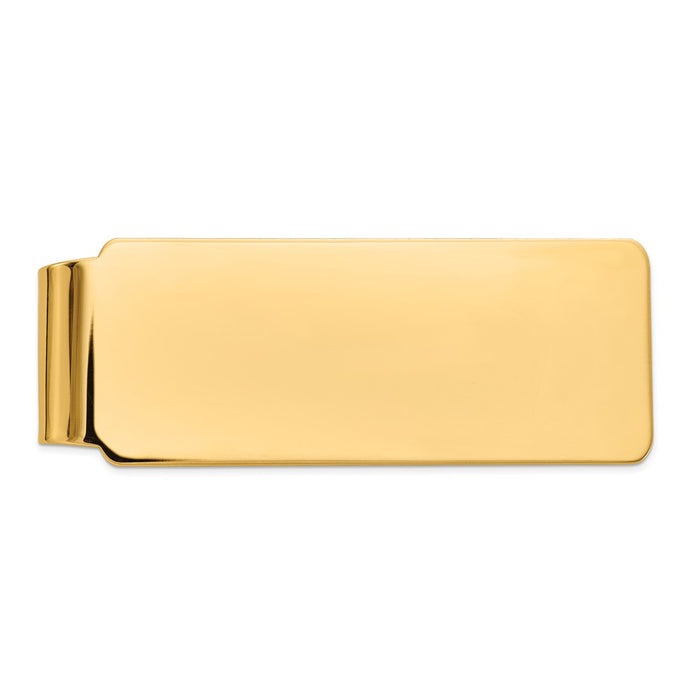 Buy 10K Gold Men's Sleek Polished Money Clip - Stylish & Affordable Luxury-1