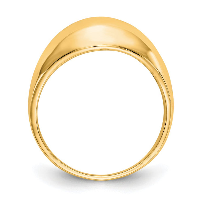 Shop 10K Yellow Gold Smooth Dome Ring - Stylish & Affordable Jewelry Piece-2