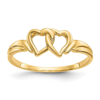 Buy Stylish 10K Gold Heart-Shaped Ring - Affordable Luxury for Every Occasion