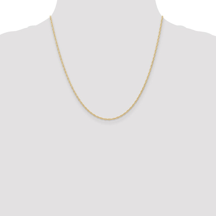 Shop 14K Gold 20-Inch 1.35mm Cable Rope Chain - Stylish & Affordable Jewelry-4