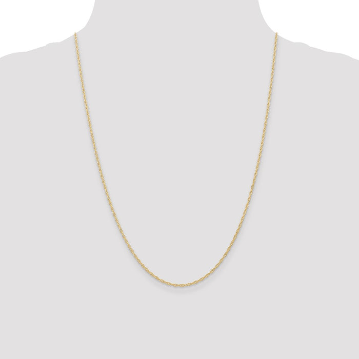 Shop 14K Gold 24-Inch 1.35mm Cable Rope Chain - Stylish & Affordable Luxury-4