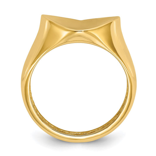 Shop Stylish Herco 14K Gold Polished Heart Signet Ring - Exclusive Design, Affordable Price
