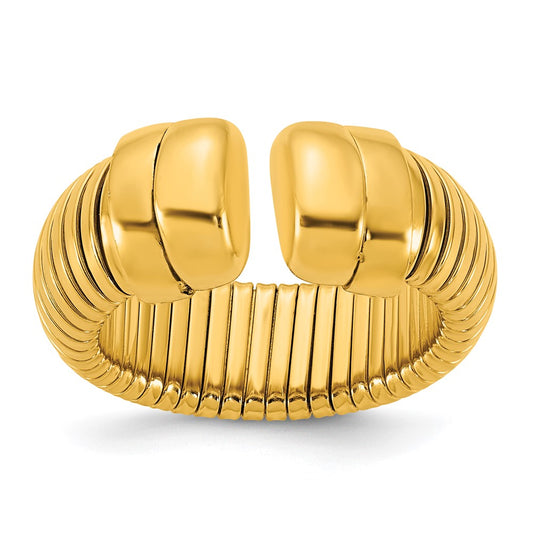 Shop Exclusive 14K Gold Polished Cuff Ring - 8.5mm Stylish Adjustable Design