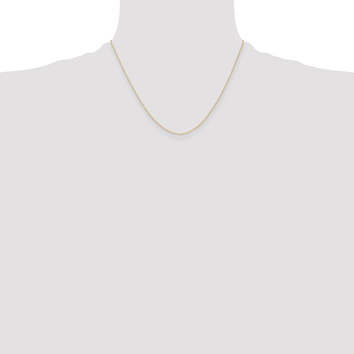 Buy 14K Gold 0.4mm Carded Cable Rope Chain - Stylish Luxury Jewelry Piece-4