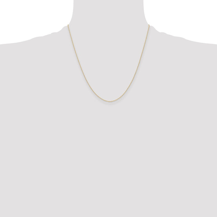 Buy Stylish 14K Gold 0.4mm Carded Cable Rope Chain - Luxury Jewelry Value!-4