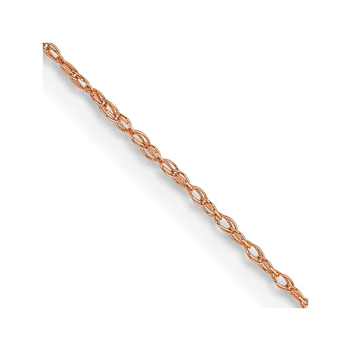 Shop Exclusive 14K Rose Gold 18-Inch .5mm Cable Rope Chain - Stylish Value!-1