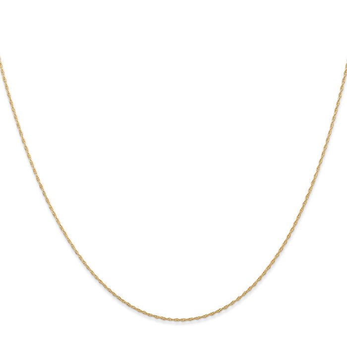 Buy Stylish 22-Inch .5mm 14K Gold Cable Rope Chain - Affordable Luxury Jewelry-2