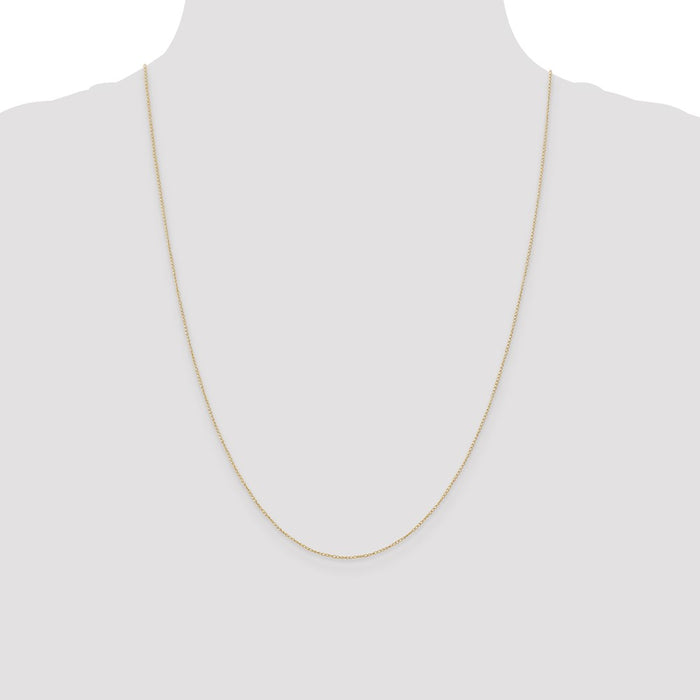 High-Quality 14K Gold 24-Inch .42mm Curb Chain - Stylish & Affordable!-4